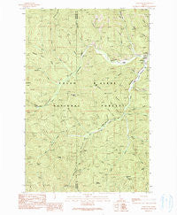 Lamb Peak Idaho Historical topographic map, 1:24000 scale, 7.5 X 7.5 Minute, Year 1990