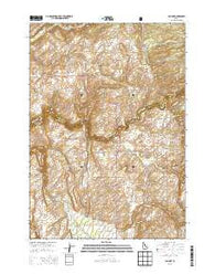Lamont Idaho Current topographic map, 1:24000 scale, 7.5 X 7.5 Minute, Year 2013