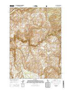Lamont Idaho Current topographic map, 1:24000 scale, 7.5 X 7.5 Minute, Year 2013