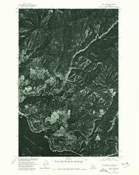 Lane NW Idaho Historical topographic map, 1:24000 scale, 7.5 X 7.5 Minute, Year 1975