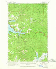 Lane Idaho Historical topographic map, 1:62500 scale, 15 X 15 Minute, Year 1957