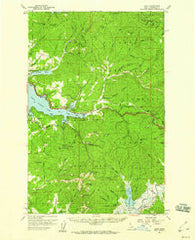 Lane Idaho Historical topographic map, 1:62500 scale, 15 X 15 Minute, Year 1957