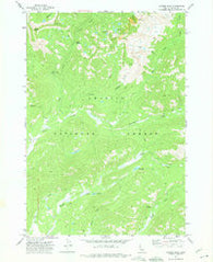 Langer Peak Idaho Historical topographic map, 1:24000 scale, 7.5 X 7.5 Minute, Year 1972