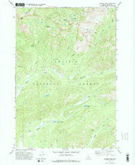 Langer Peak Idaho Historical topographic map, 1:24000 scale, 7.5 X 7.5 Minute, Year 1972