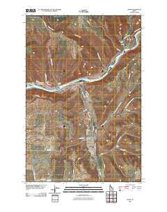Lapwai Idaho Historical topographic map, 1:24000 scale, 7.5 X 7.5 Minute, Year 2010