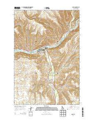 Lapwai Idaho Current topographic map, 1:24000 scale, 7.5 X 7.5 Minute, Year 2013