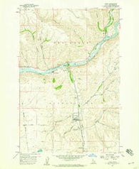 Lapwai Idaho Historical topographic map, 1:24000 scale, 7.5 X 7.5 Minute, Year 1958