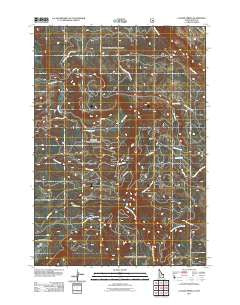 Latham Spring Idaho Historical topographic map, 1:24000 scale, 7.5 X 7.5 Minute, Year 2011