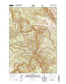 Latham Spring Idaho Current topographic map, 1:24000 scale, 7.5 X 7.5 Minute, Year 2013