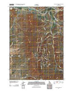Lava Hot Springs Idaho Historical topographic map, 1:24000 scale, 7.5 X 7.5 Minute, Year 2010