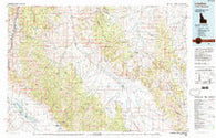 Leadore Idaho Historical topographic map, 1:100000 scale, 30 X 60 Minute, Year 1980