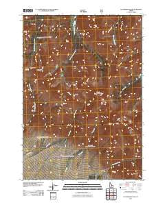 Leatherman Peak Idaho Historical topographic map, 1:24000 scale, 7.5 X 7.5 Minute, Year 2011