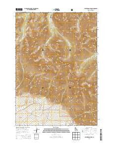 Leatherman Peak Idaho Current topographic map, 1:24000 scale, 7.5 X 7.5 Minute, Year 2013