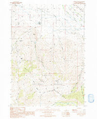 Lehman Butte Idaho Historical topographic map, 1:24000 scale, 7.5 X 7.5 Minute, Year 1991