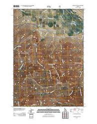 Lehman Butte Idaho Historical topographic map, 1:24000 scale, 7.5 X 7.5 Minute, Year 2011