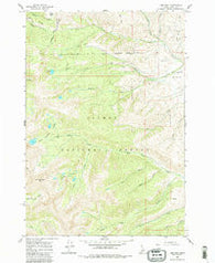 Lem Peak Idaho Historical topographic map, 1:24000 scale, 7.5 X 7.5 Minute, Year 1962