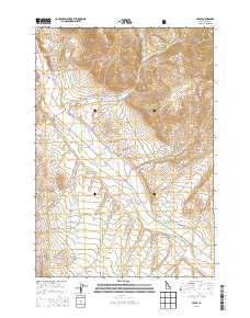 Lemhi Idaho Current topographic map, 1:24000 scale, 7.5 X 7.5 Minute, Year 2013