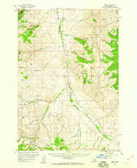 Lemhi Idaho Historical topographic map, 1:62500 scale, 15 X 15 Minute, Year 1956