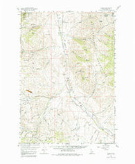 Lemhi Idaho Historical topographic map, 1:62500 scale, 15 X 15 Minute, Year 1956