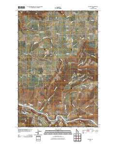 Lenore Idaho Historical topographic map, 1:24000 scale, 7.5 X 7.5 Minute, Year 2010