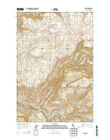 Lenore Idaho Current topographic map, 1:24000 scale, 7.5 X 7.5 Minute, Year 2013