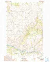Lenore Idaho Historical topographic map, 1:24000 scale, 7.5 X 7.5 Minute, Year 1990