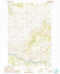 Lenore Idaho Historical topographic map, 1:24000 scale, 7.5 X 7.5 Minute, Year 1990