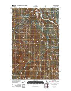 Leonia Idaho Historical topographic map, 1:24000 scale, 7.5 X 7.5 Minute, Year 2011