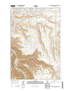 Lewiston Orchards South Idaho Current topographic map, 1:24000 scale, 7.5 X 7.5 Minute, Year 2013