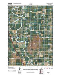 Lewisville Idaho Historical topographic map, 1:24000 scale, 7.5 X 7.5 Minute, Year 2010