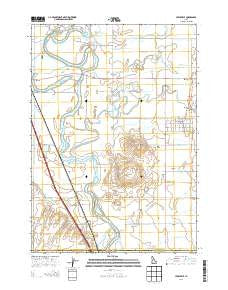 Lewisville Idaho Current topographic map, 1:24000 scale, 7.5 X 7.5 Minute, Year 2013