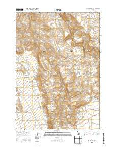 Lidy Hot Springs Idaho Current topographic map, 1:24000 scale, 7.5 X 7.5 Minute, Year 2013