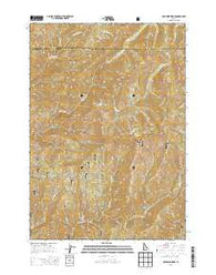 Lightning Ridge Idaho Current topographic map, 1:24000 scale, 7.5 X 7.5 Minute, Year 2013