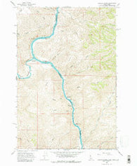 Limekiln Rapids Idaho Historical topographic map, 1:24000 scale, 7.5 X 7.5 Minute, Year 1968