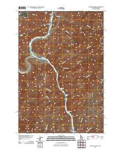 Limekiln Rapids Idaho Historical topographic map, 1:24000 scale, 7.5 X 7.5 Minute, Year 2011