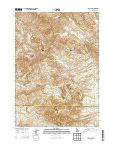 Lincoln Peak Idaho Current topographic map, 1:24000 scale, 7.5 X 7.5 Minute, Year 2013