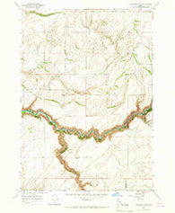Linderman Dam Idaho Historical topographic map, 1:24000 scale, 7.5 X 7.5 Minute, Year 1965