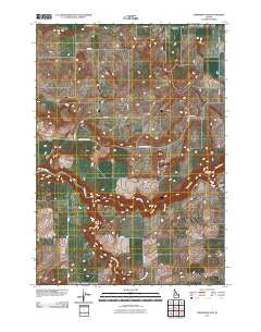 Linderman Dam Idaho Historical topographic map, 1:24000 scale, 7.5 X 7.5 Minute, Year 2010