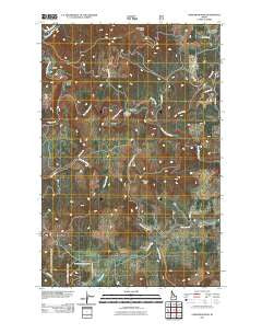 Lindstrom Peak Idaho Historical topographic map, 1:24000 scale, 7.5 X 7.5 Minute, Year 2011