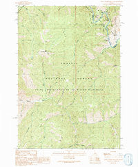 Little Soldier Mountain Idaho Historical topographic map, 1:24000 scale, 7.5 X 7.5 Minute, Year 1990