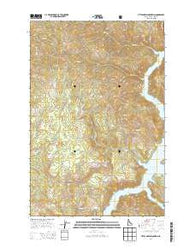 Little Green Mountain Idaho Current topographic map, 1:24000 scale, 7.5 X 7.5 Minute, Year 2014