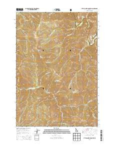 Little Soldier Mountain Idaho Current topographic map, 1:24000 scale, 7.5 X 7.5 Minute, Year 2013