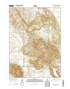 Little Valley Hills Idaho Current topographic map, 1:24000 scale, 7.5 X 7.5 Minute, Year 2013