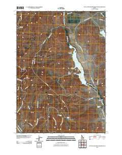 Little Wood River Reservoir Idaho Historical topographic map, 1:24000 scale, 7.5 X 7.5 Minute, Year 2010