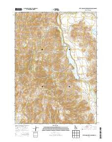 Little Wood River Reservoir Idaho Current topographic map, 1:24000 scale, 7.5 X 7.5 Minute, Year 2013
