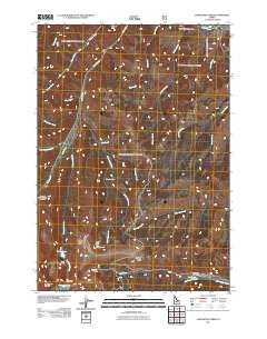 Livingston Creek Idaho Historical topographic map, 1:24000 scale, 7.5 X 7.5 Minute, Year 2011