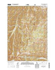 Livingston Creek Idaho Current topographic map, 1:24000 scale, 7.5 X 7.5 Minute, Year 2013