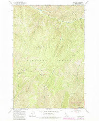 Liz Butte Idaho Historical topographic map, 1:24000 scale, 7.5 X 7.5 Minute, Year 1966