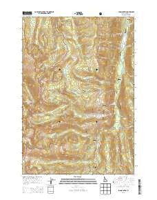 Log Mountain Idaho Current topographic map, 1:24000 scale, 7.5 X 7.5 Minute, Year 2013