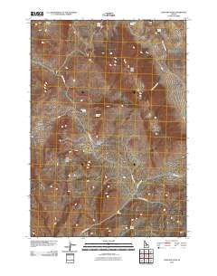 Lone Pine Peak Idaho Historical topographic map, 1:24000 scale, 7.5 X 7.5 Minute, Year 2010